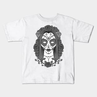 woman skull Kids T-Shirt